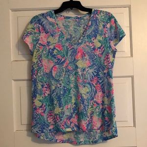 Lilly Pulitzer Mermaid Cove Etta Tee